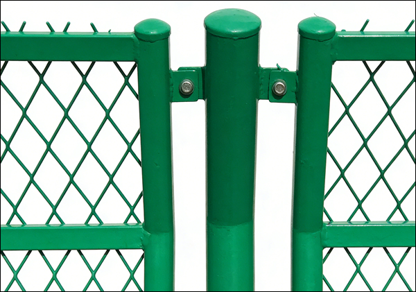 Expanded Mesh Fence Post Connection